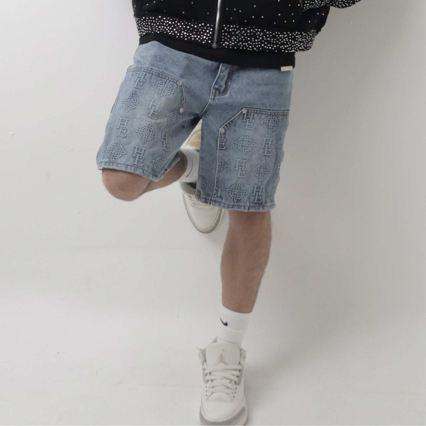 Saint Tears Denim Shorts