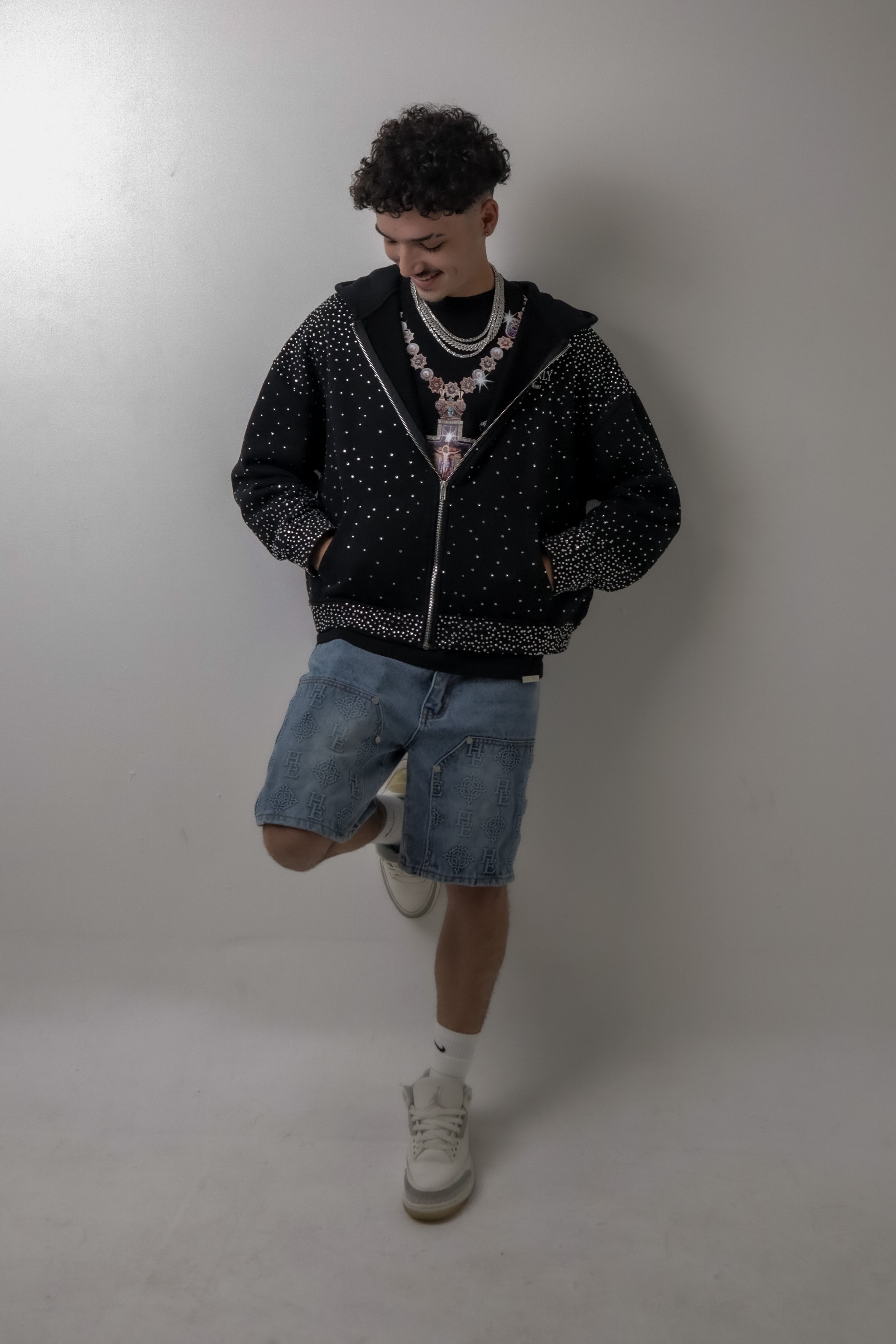Saint Tears Denim Shorts